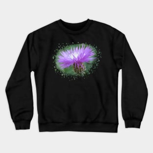 purple flower, blooms, flowers, nature Crewneck Sweatshirt